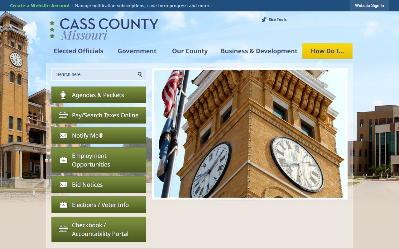 Belton White Pages Cass County government official website