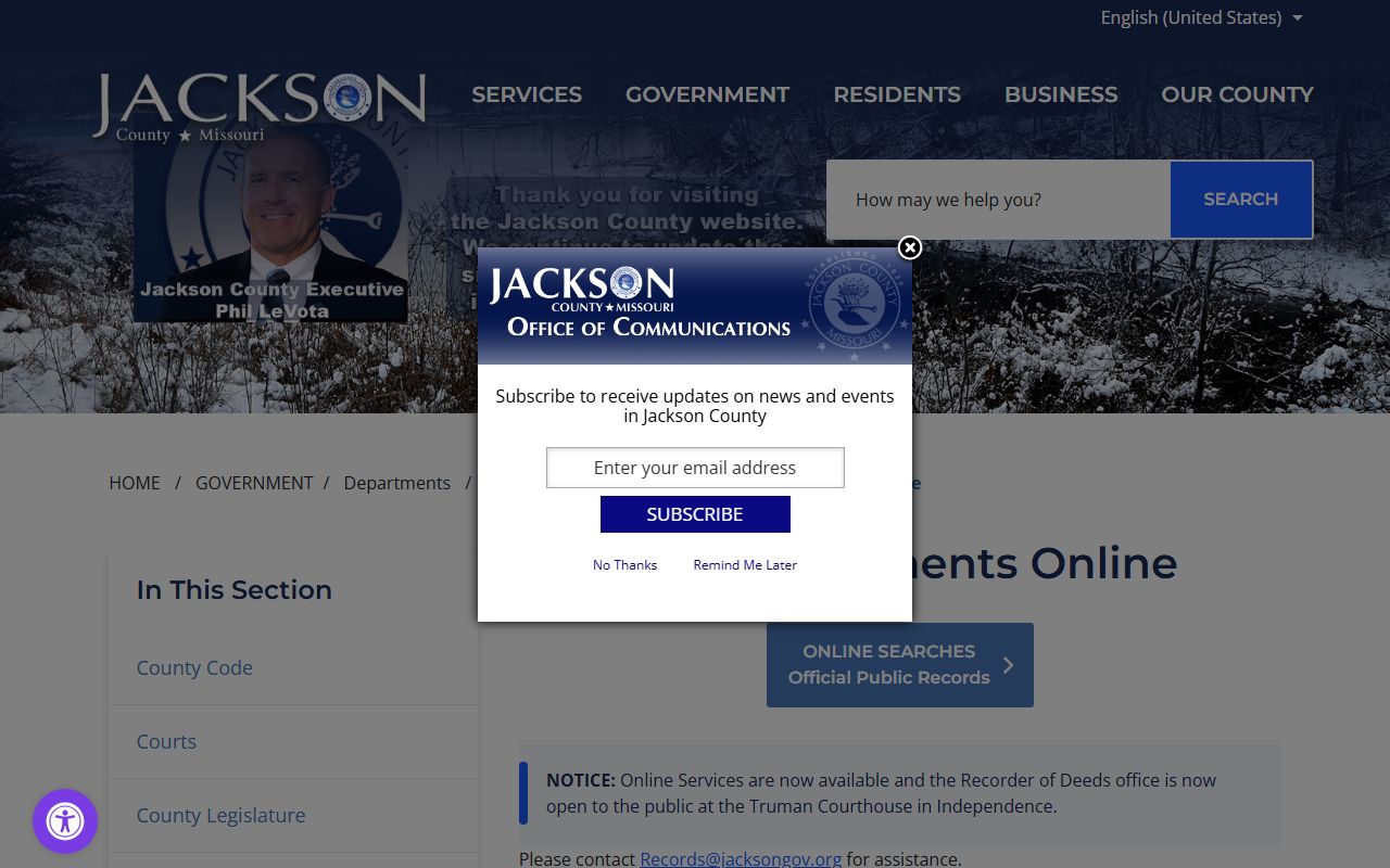 Grandview White Pages Jackson County Recorder of Deeds online search