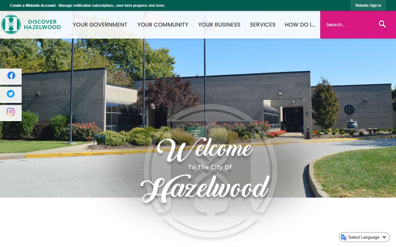 Hazelwood White Pages city official website and directory