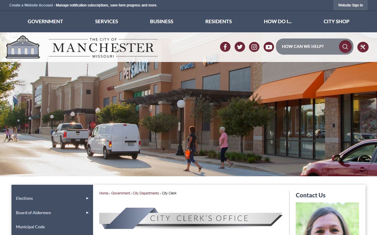 Manchester White Pages city clerk public records office