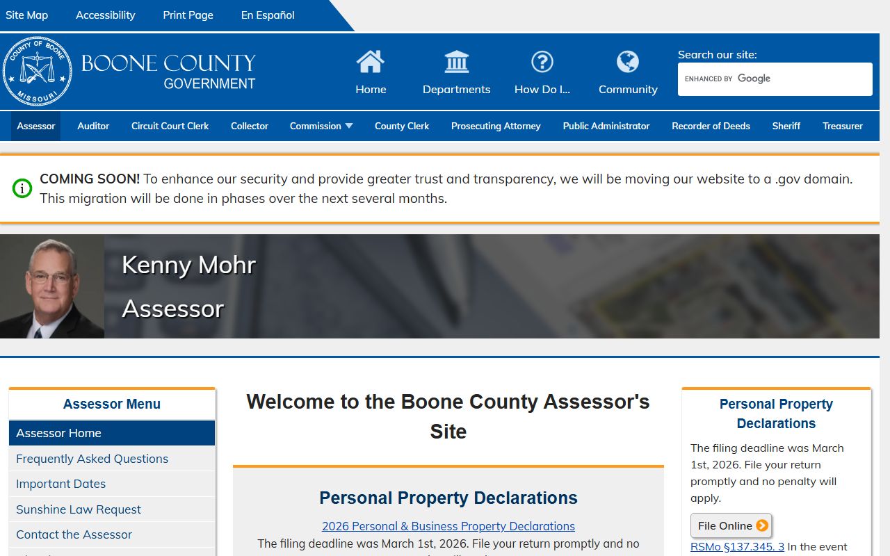 Boone County White Pages assessor property search