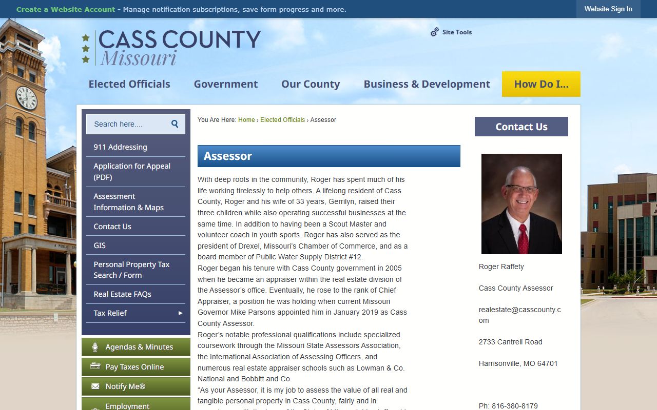 Cass County White Pages assessor property valuation