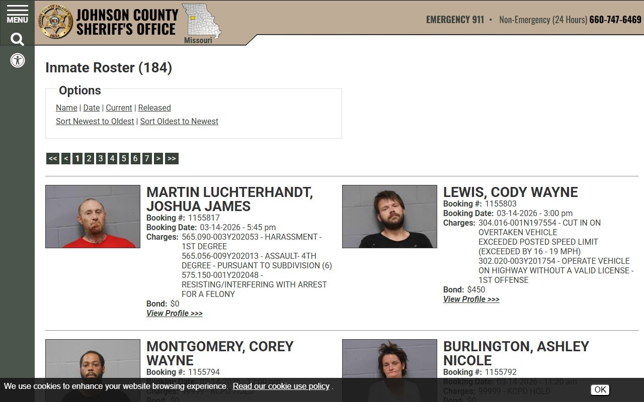 Jackson County White Pages Sheriff inmate roster search