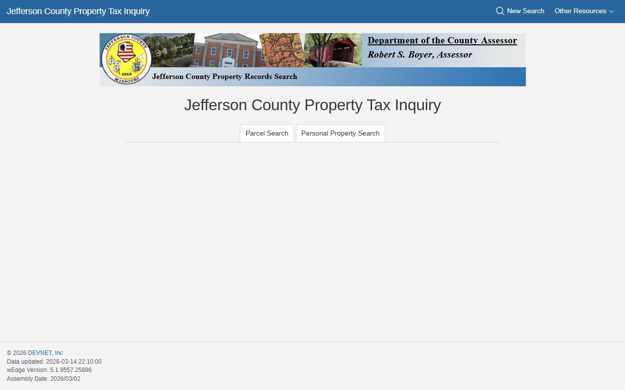 Jefferson County White Pages property tax assessor search