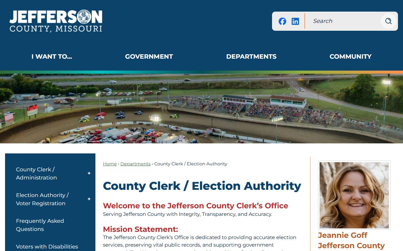 Jefferson County White Pages county clerk election authority