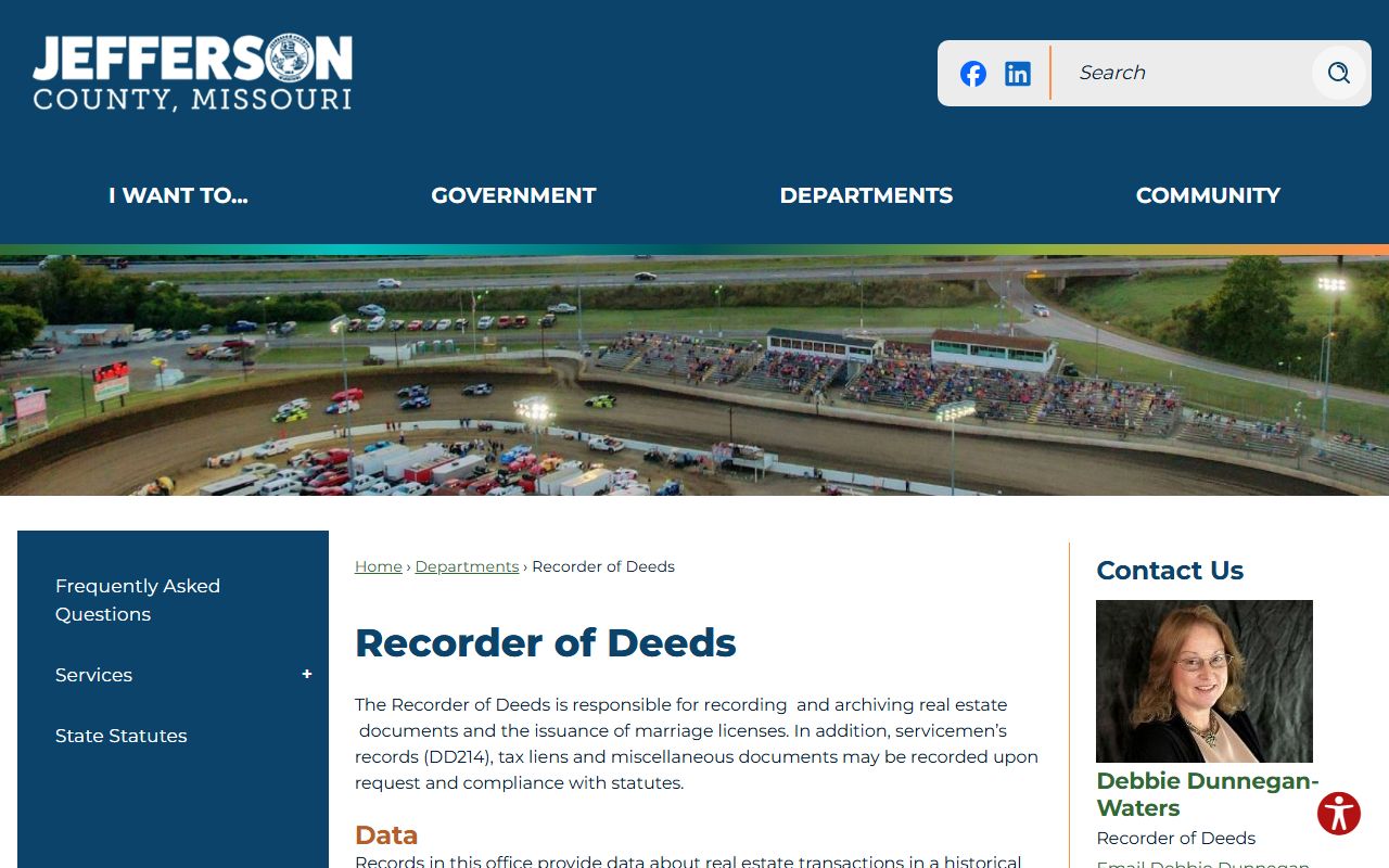 Jefferson County White Pages Recorder of Deeds office