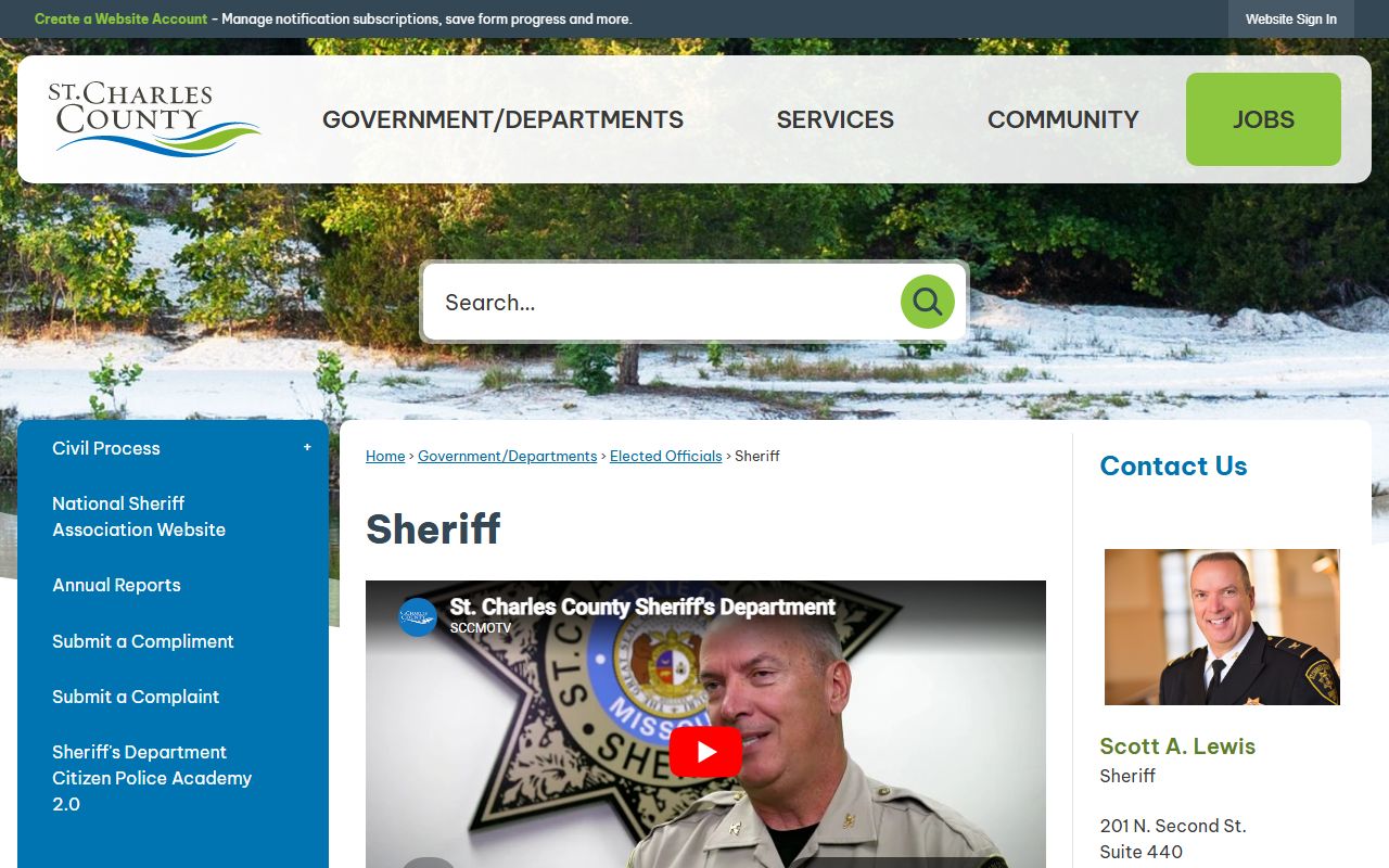 St. Charles County White Pages Sheriff's Office records